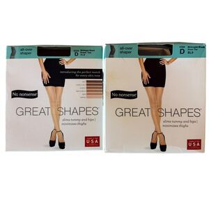 No Nonsense Great Shapes All Over Shaper Sheer Toe Midnight Black D bv